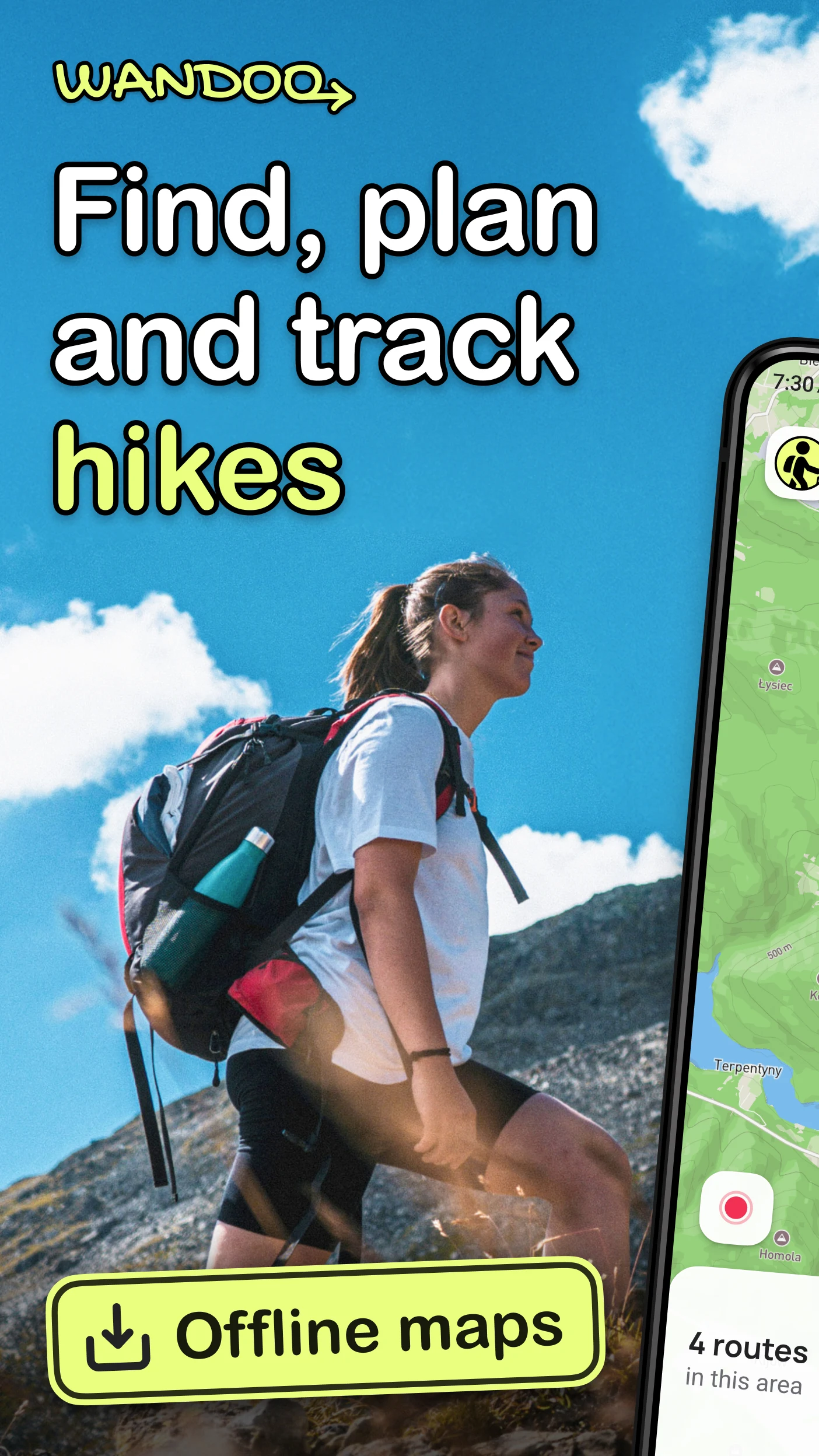 WANDOO: Offline Hiking Maps screenshot